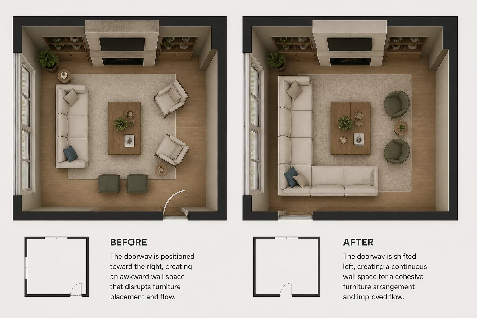 A Door Location Changed the Entire Furniture Plan