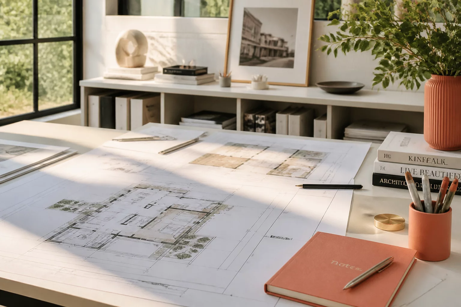Modern collaborative architectural workspace