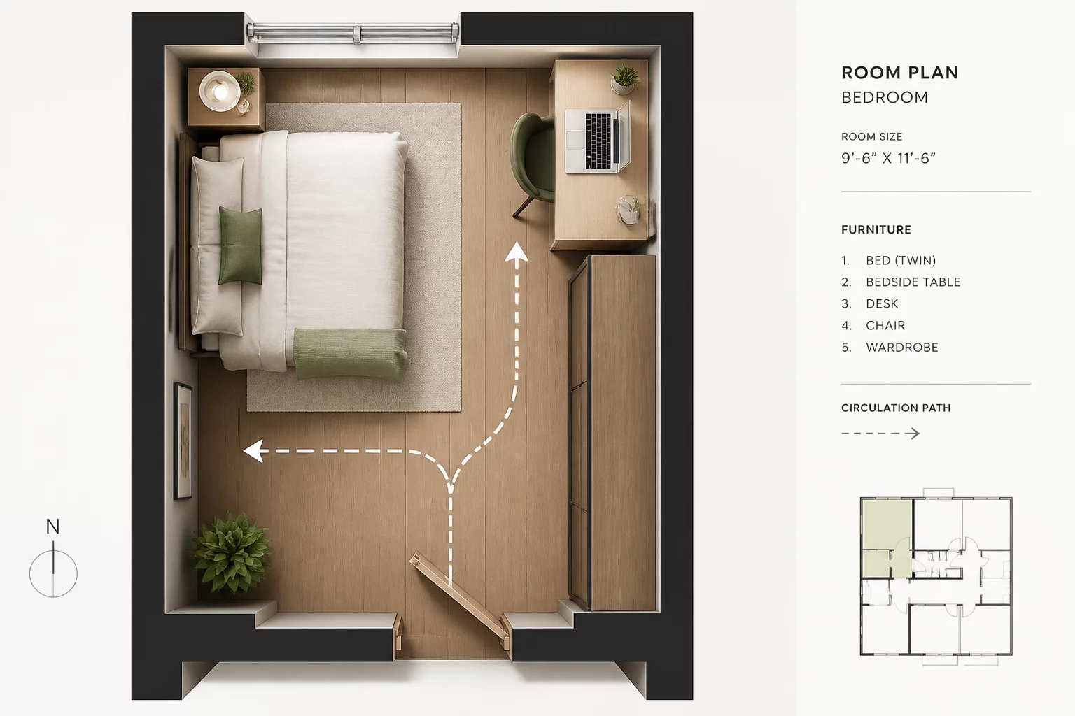 Small Rooms Layout Analysis