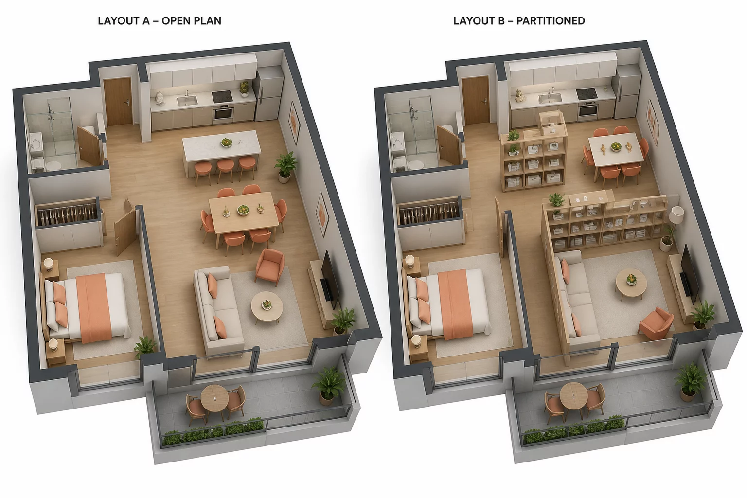 Sweet Home 3D Layout Comparison