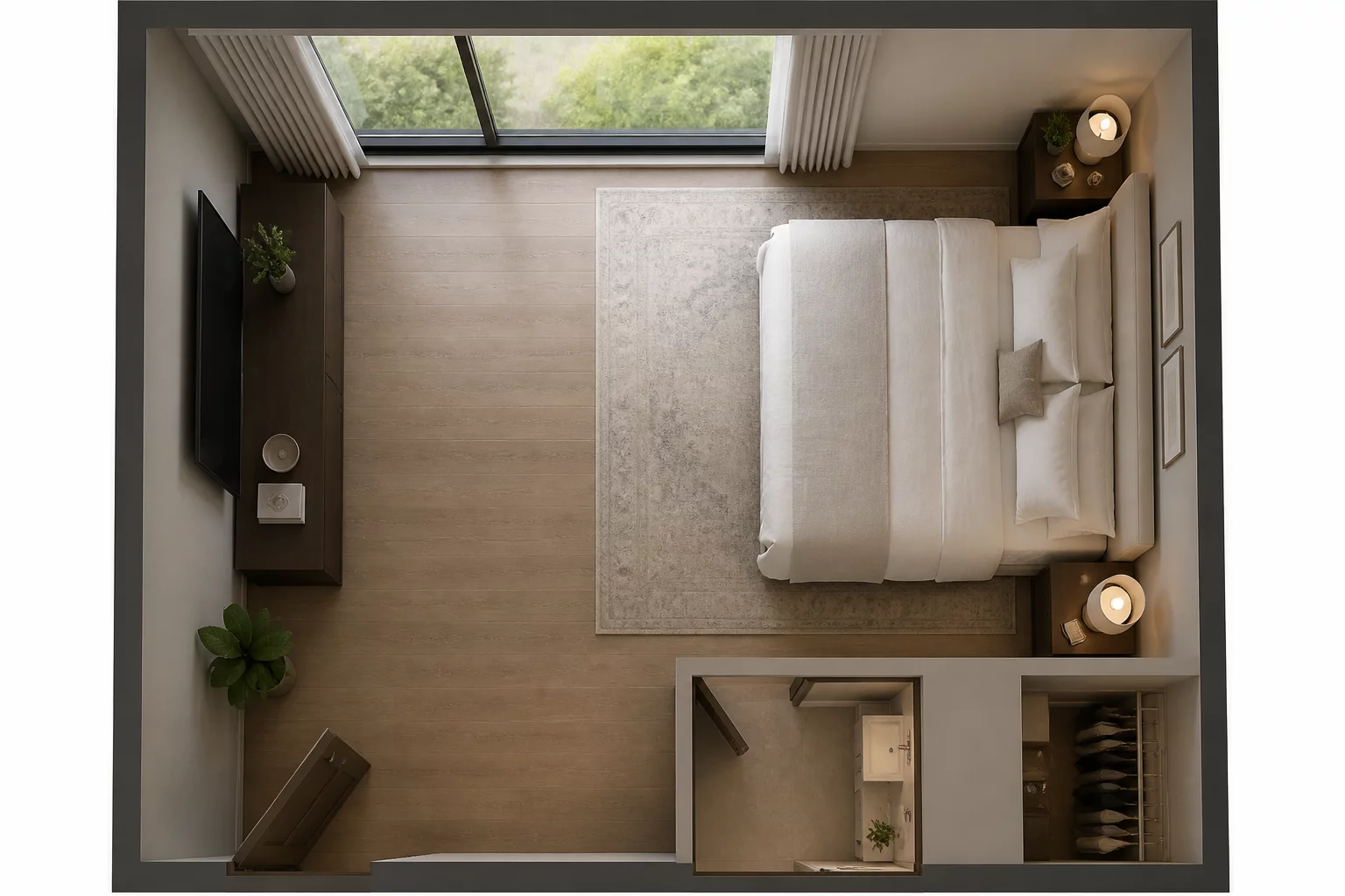Window Placement Dictated the Bed